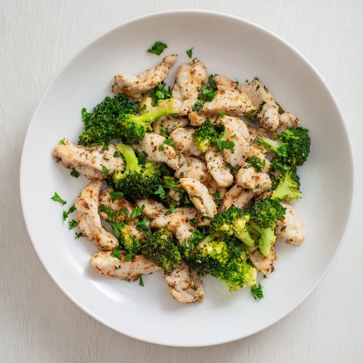 Fresh broccoli florets and chicken breast steaming in microwave, part of the Microwave-Steamed Chicken and Broccoli recipe.