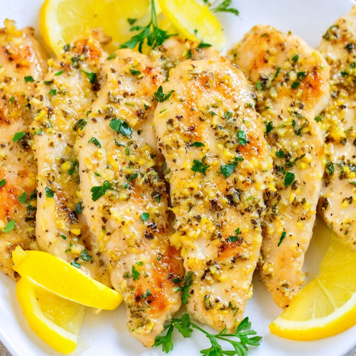 Golden, baked Greek Lemon Herb Chicken, wonderfully fragrant with herbs and ready to serve.