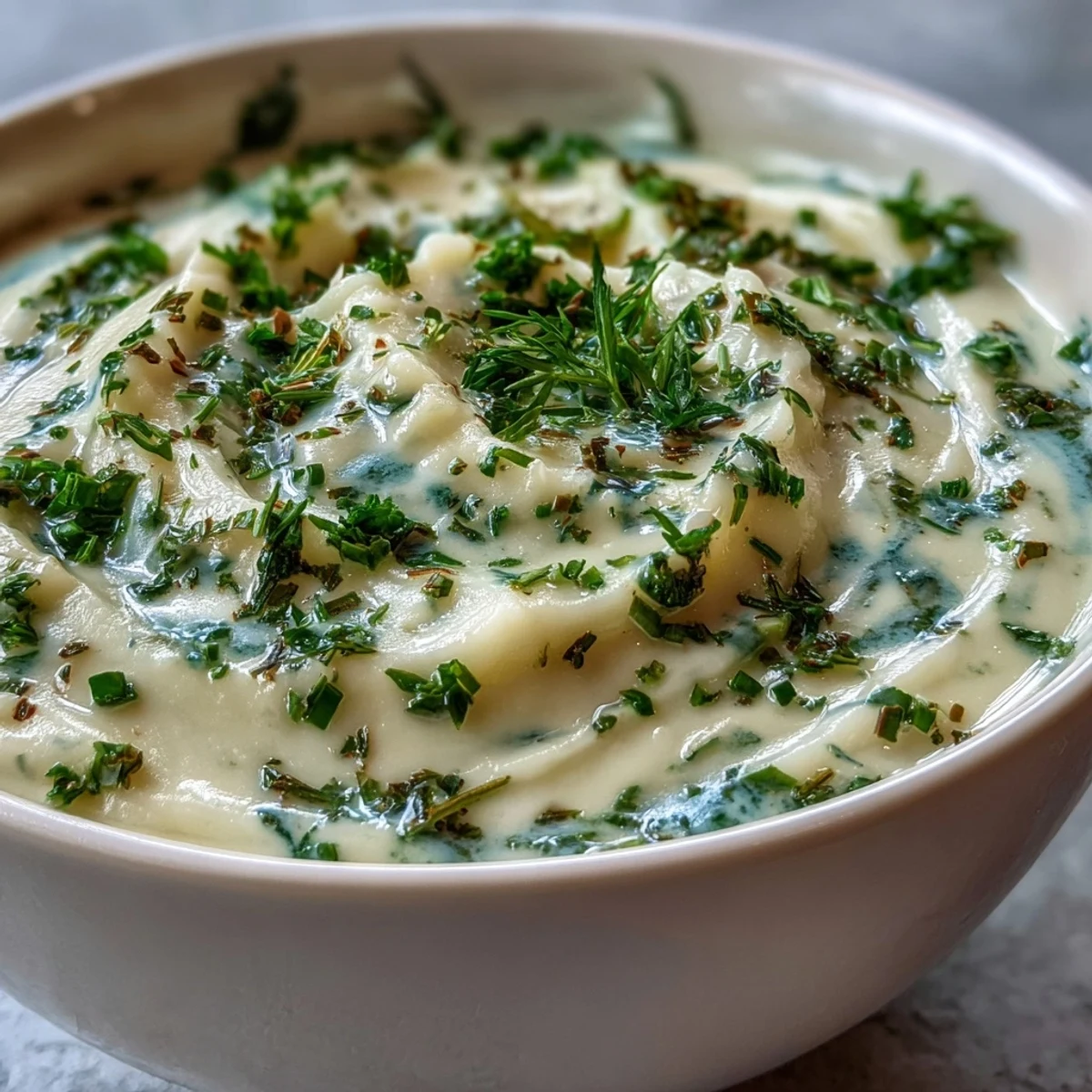 Velvety parsnip and herb soup served alongside crusty bread for a comforting vegetarian dinner.