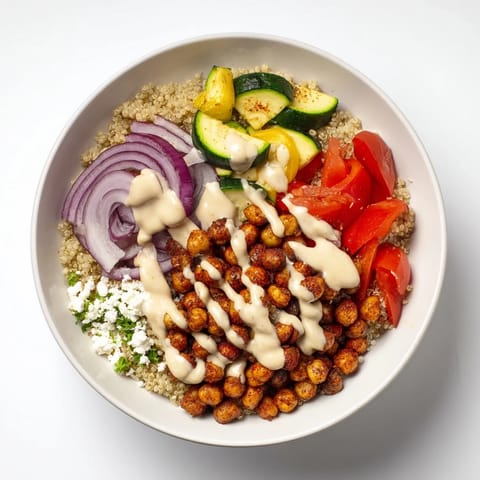 Mediterranean Chickpea Veggie Bowl