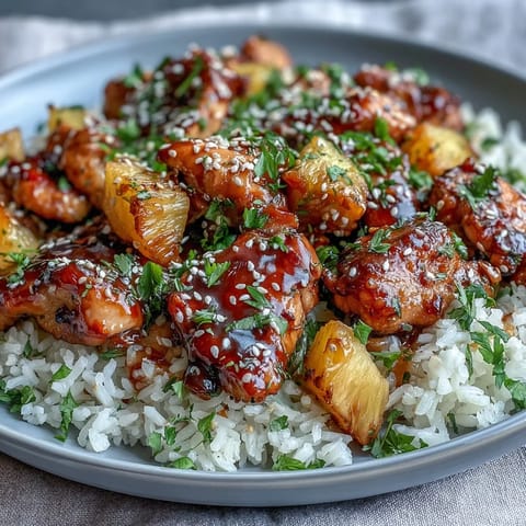 Pineapple Chicken Rice Bake