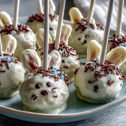 Easter Bunny White Chocolate Pops