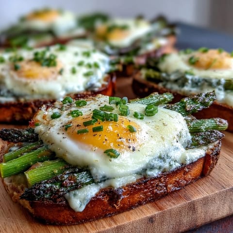 Asparagus and Egg Tartines