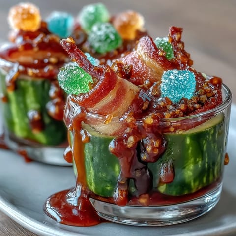 Vibrant chamoy pickle kit in a cup, a sweet, spicy, and tangy viral snack.