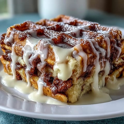 Cinnamon Roll Waffles
