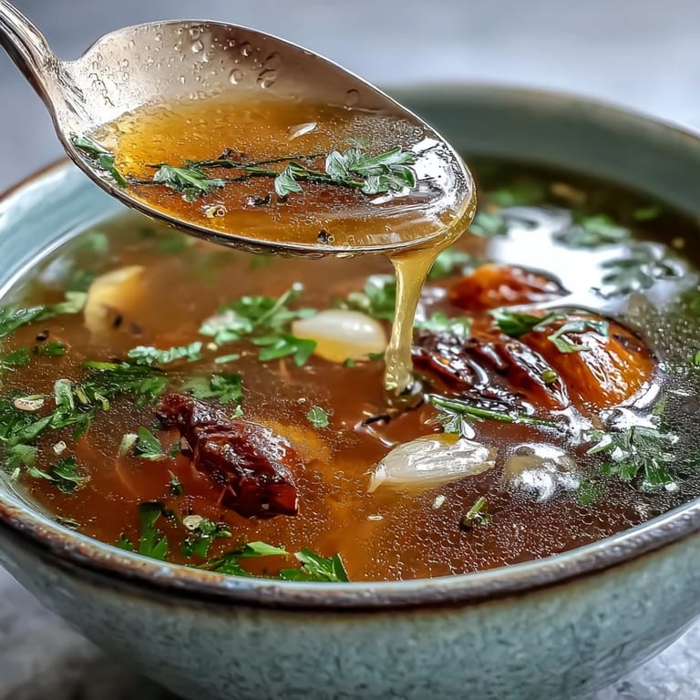 Flavorful homemade vegetable broth, a deeply satisfying warming sip.