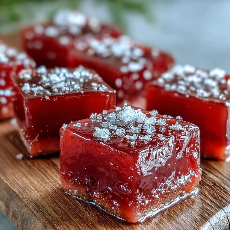 Homemade Goan guava cheese pieces arranged on a plate next to a cup of tea.