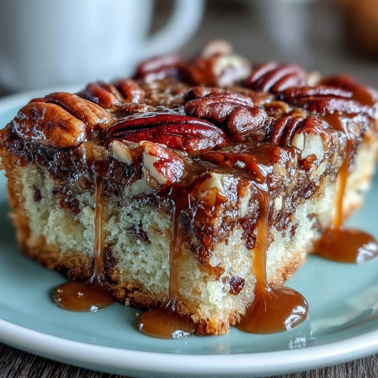 Gooey bourbon-kissed pecan pie filling nestled in a rich brown sugar crust, these bars capture the essence of Southern dessert tradition in every bite.