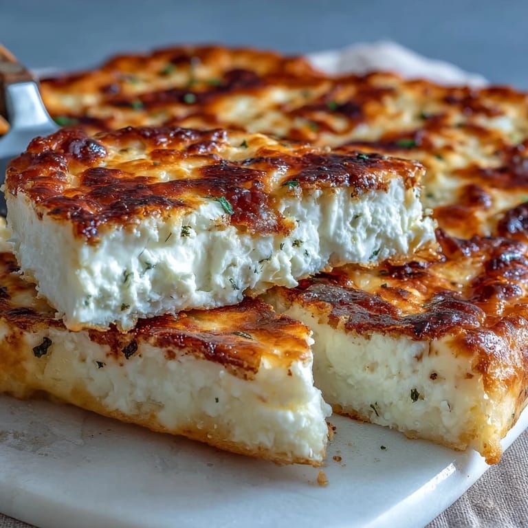High-protein cottage cheese flatbread baked to a soft, golden finish, perfect as a gluten-free bread alternative.