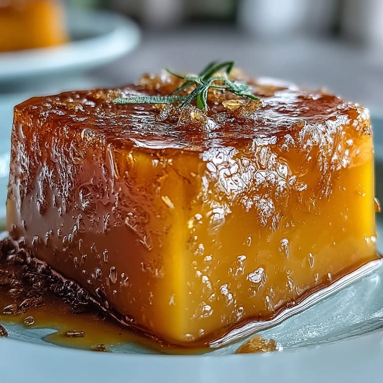Sweet and vibrant mango agar-agar jelly cubes served chilled, perfect treat.