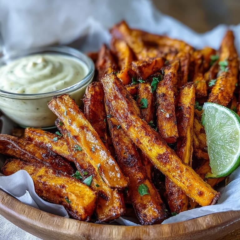 Delicious air fryer sweet potato fries, a quick and easy flavorful side.