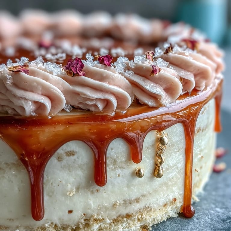 This Bridal Shower Rosé Velvet Cake recipe features a wine-infused sponge and delicate gold accents.