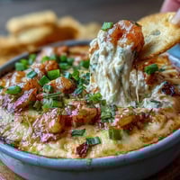 Creamy Crawfish Boil Dip with cream cheese, bell peppers, and Cajun spices, perfect for Southern gatherings.  