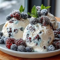 Frozen Yogurt Berry Bark: creamy Greek yogurt topped with vibrant mixed berries, a perfect healthy summer treat.  